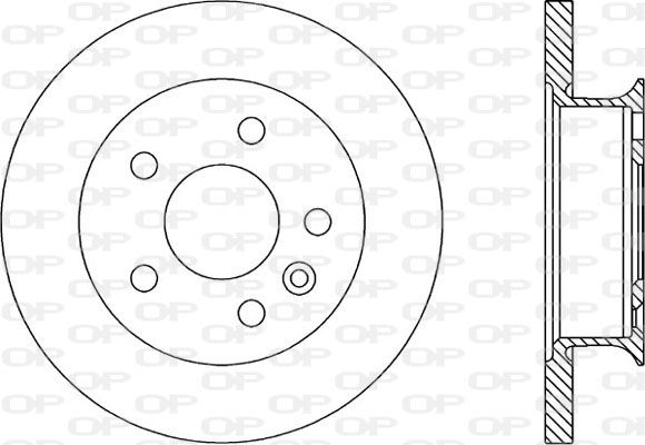 OPEN PARTS Тормозной диск BDR1585.10